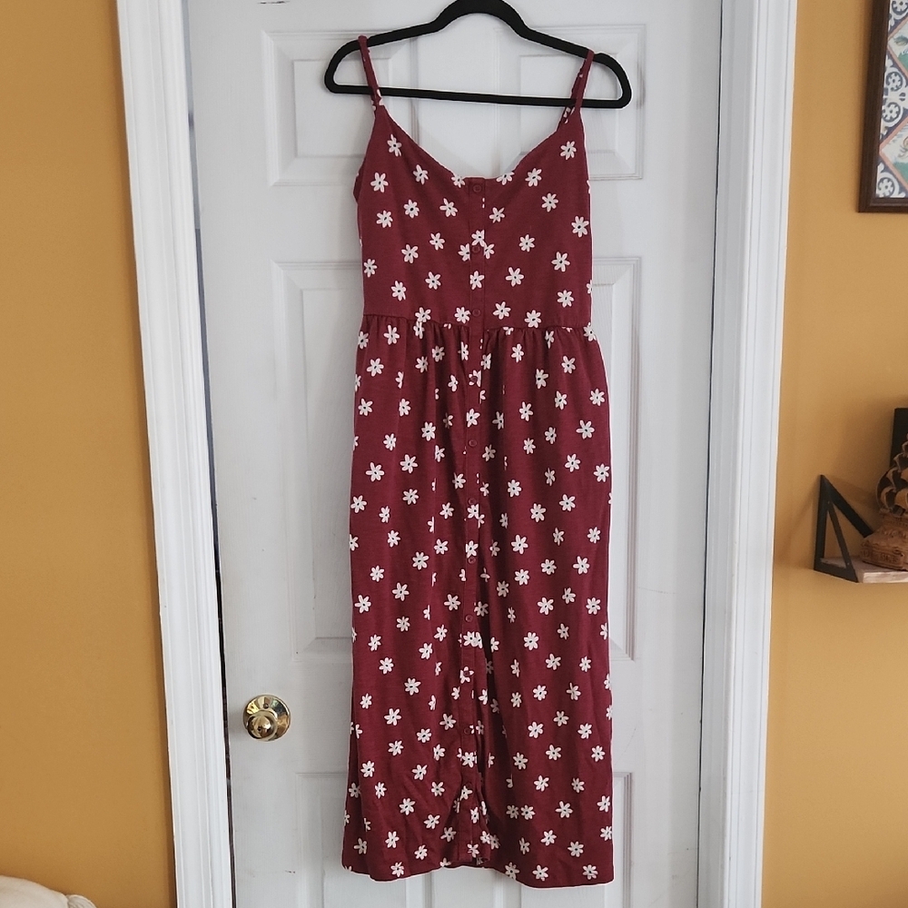 Floral Burgundy Maxi Dress